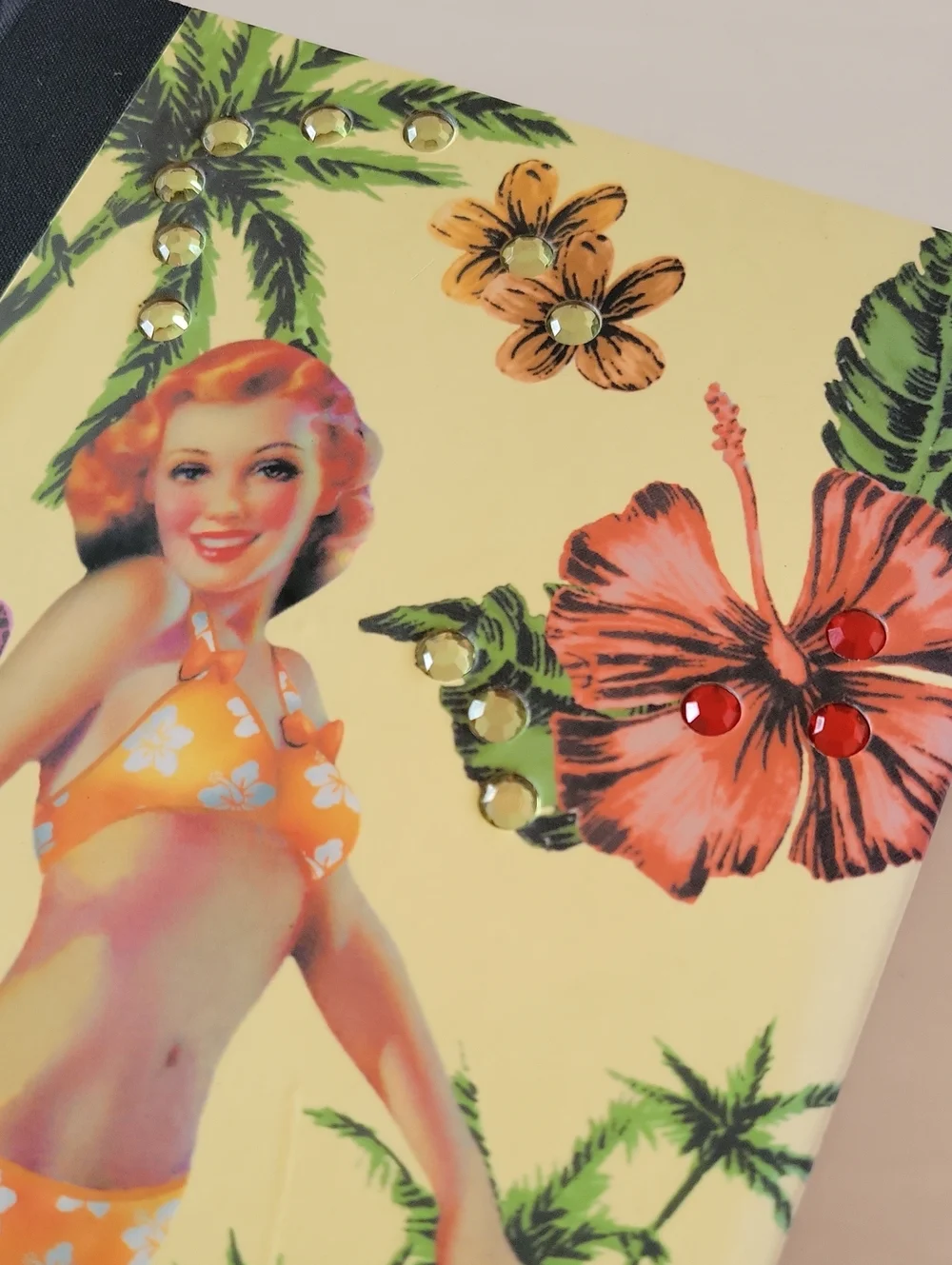 NWOT Retro Hawaiian Pinup Girl Lined Journal By Havoc Publishing